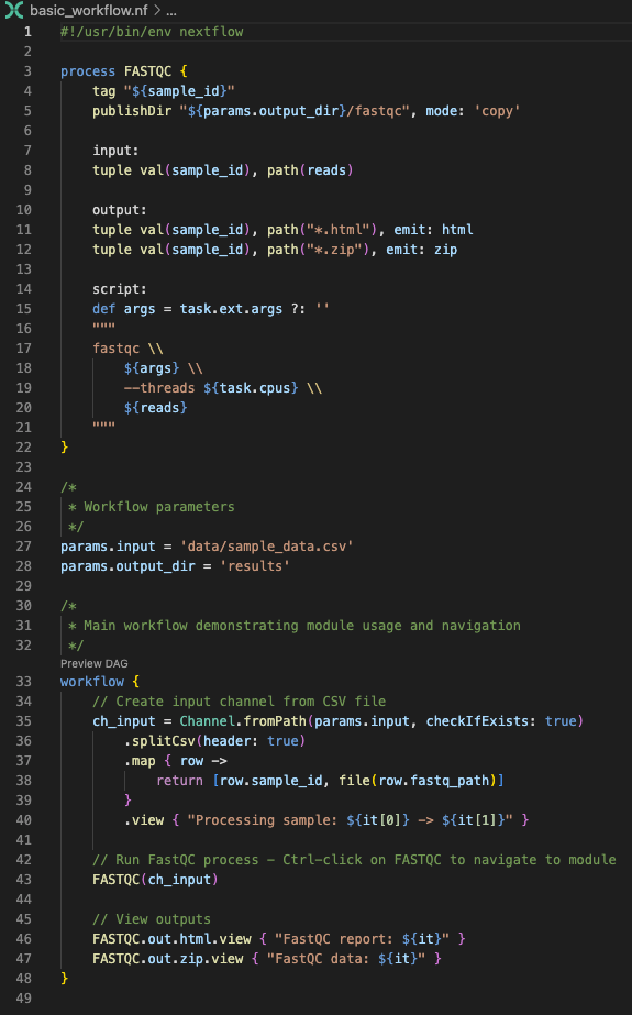 Syntax-Übersicht